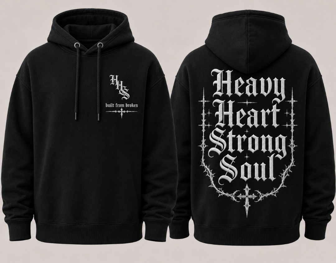 HHSS Onyx heavyweight men's mental health hoodie